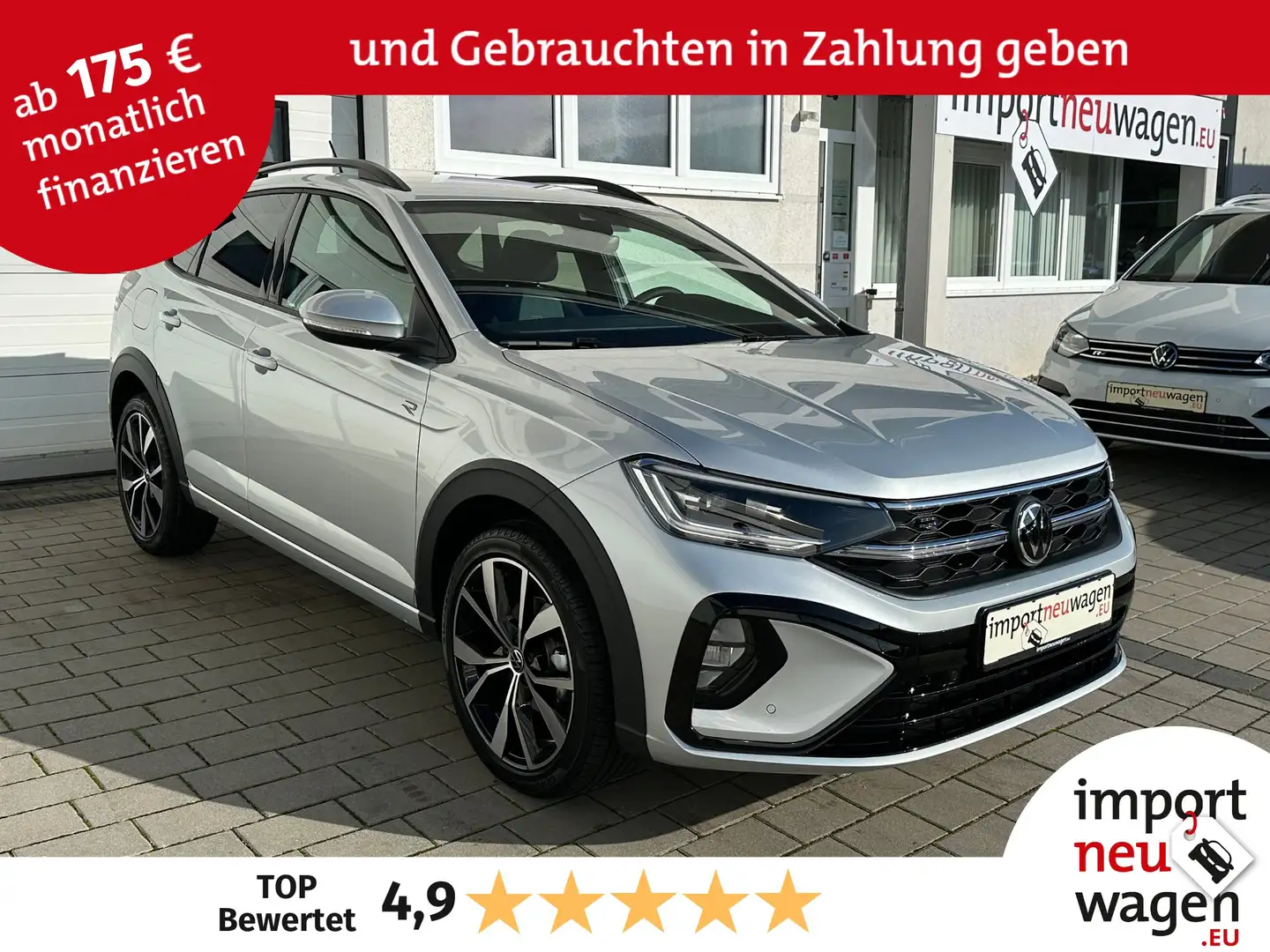 Volkswagen Taigo R-Line 1.0 TSI DSG Kamera+Cockpit Pro+IQ.Light! Silber - 1