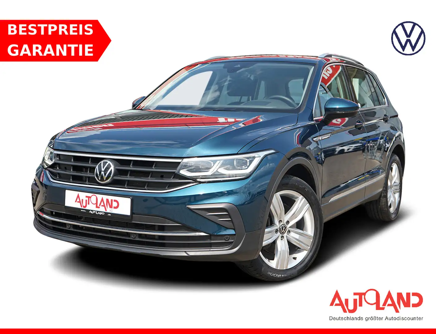 Volkswagen Tiguan 2.0 TDI Life 4Motion LED Navi ACC Head-Up Bleu - 1
