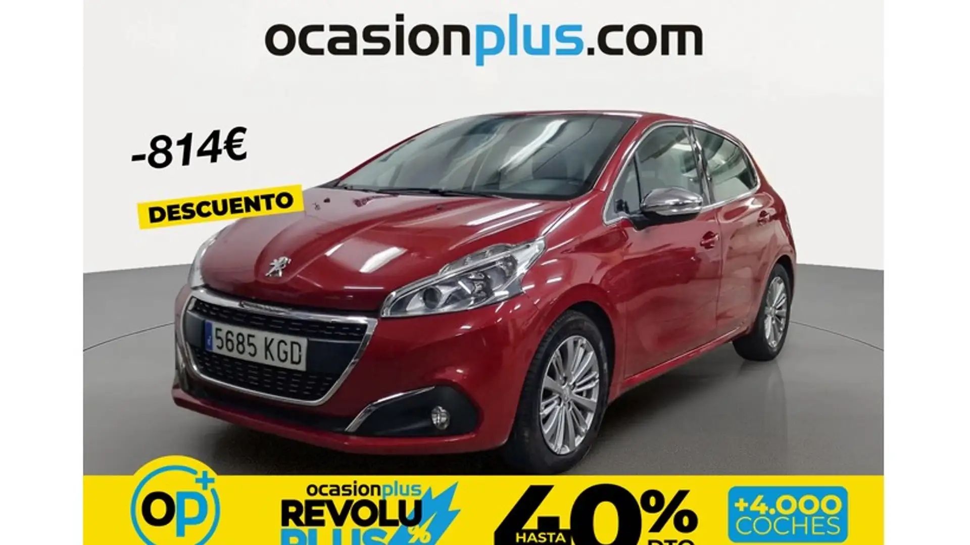 Peugeot 208 1.6BlueHDi Allure 100 Rot - 1