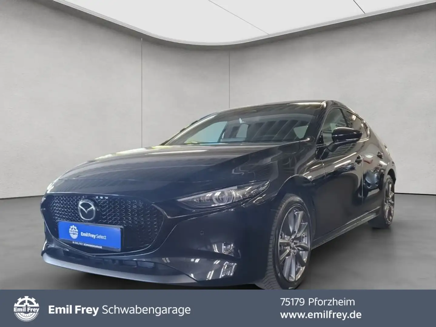 Mazda 3 e-SKYACTIV-G 140 M HYBRID Aut. EXCLUSIVE-LINE Schwarz - 1