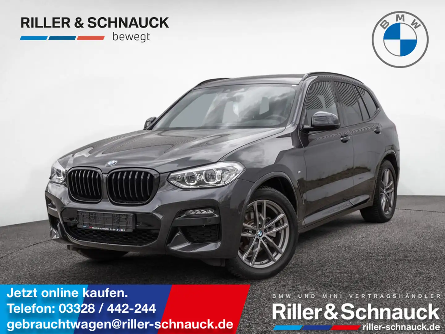 BMW X3 xDrive 20d KAMERA NAVI AHK HUD LED PANO Grau - 1