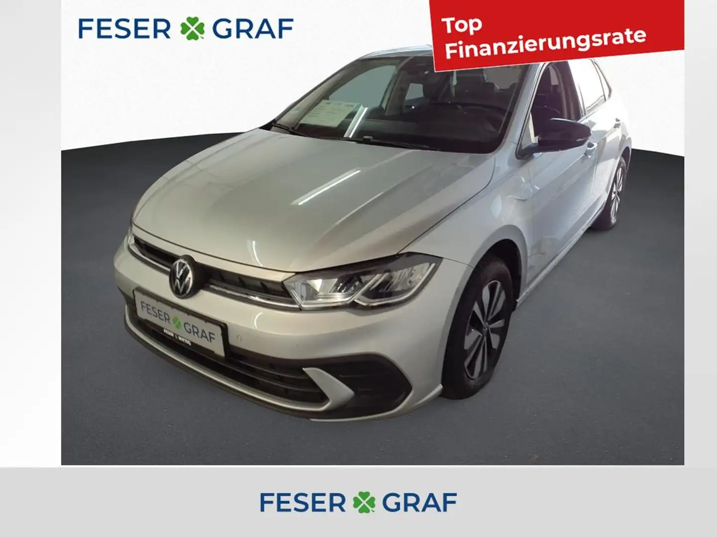 Volkswagen Polo 1.0 TSI Goal DSG LED/Kamera/Tel/NAVI/ACC Silber - 1