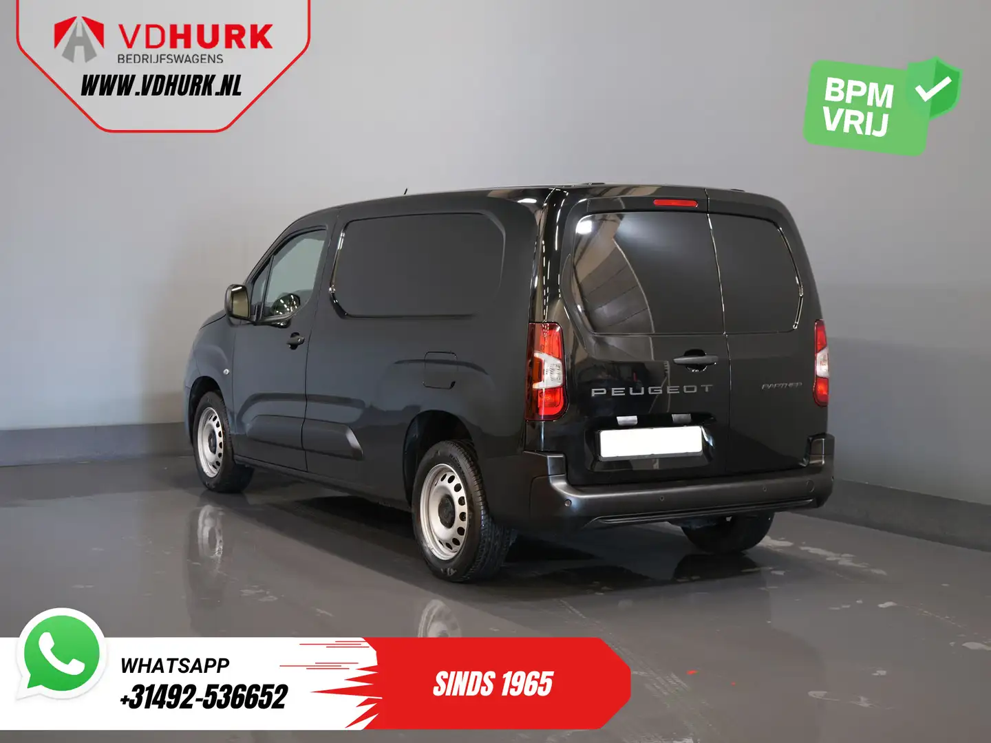 Peugeot Partner 1.5 HDi 100 pk L2 MARGE ZGAN Virtual Cockpit/ 3per Zwart - 2