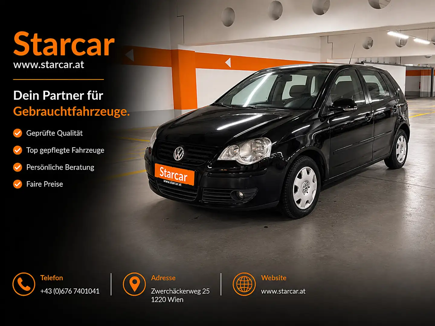 Volkswagen Polo Cool Family 1,2 Schwarz - 1