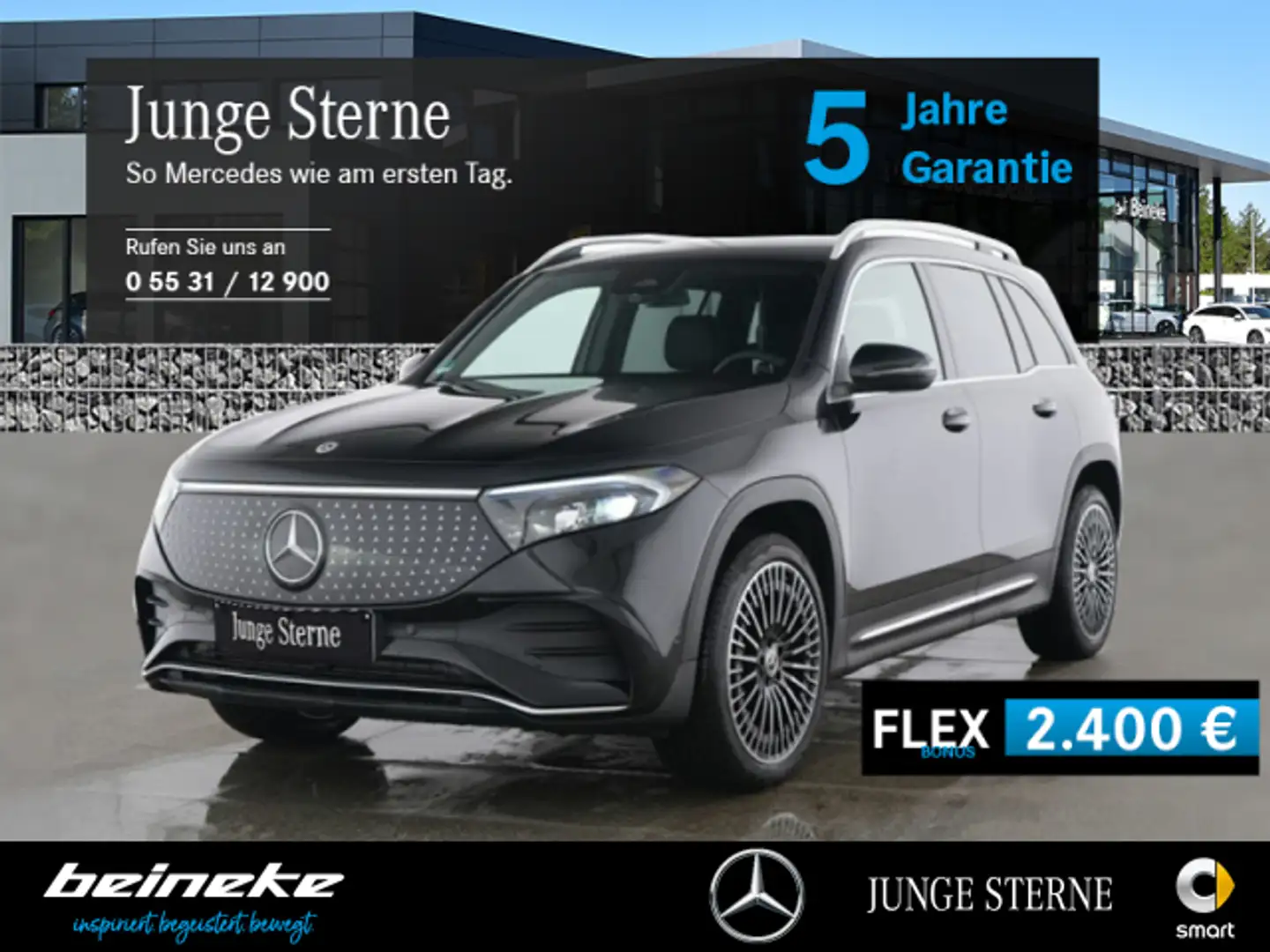 Mercedes-Benz EQB 350 EQB 350 4M AMG 20" Distronic Kamera Totw Ambi SH Noir - 1