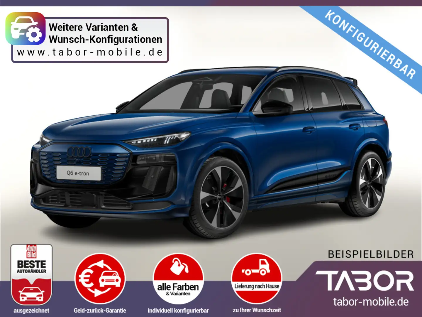 Audi Q6 e-tron e-tron quattro 387 LED Nav VirCo+ SHZ UVP-21%* siva - 1