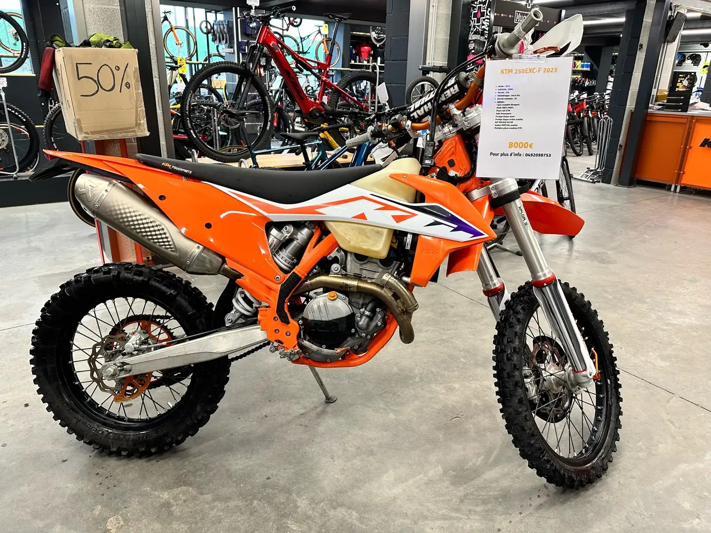 KTM 250 EXC KTM 250 EXC-F 2023 Oranje - 1