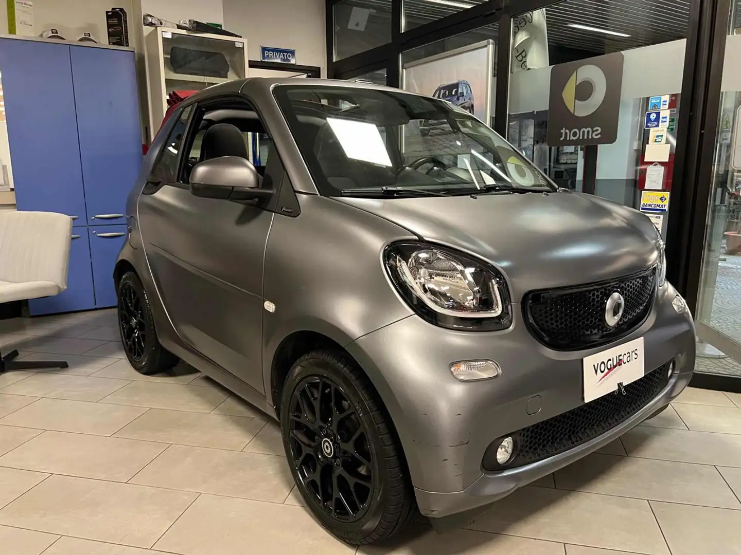 smart forTwo 70 1.0 twinamic cabrio Passion Gris - 2