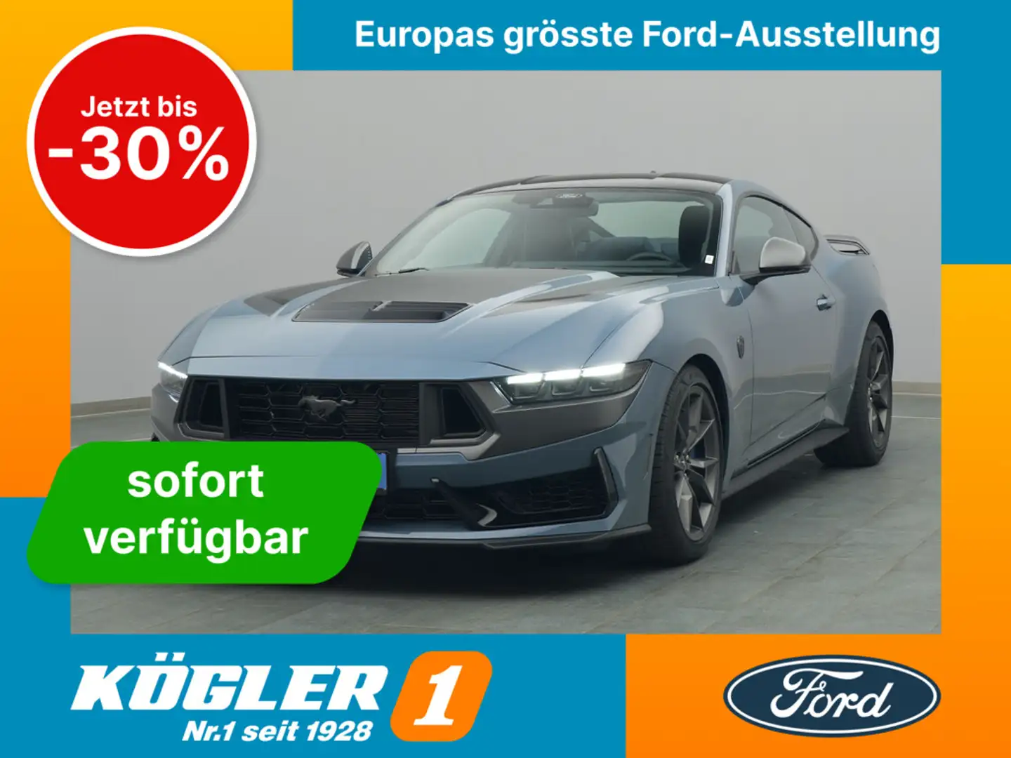 Ford Mustang Dark Horse Coupé V8 454PS Aut. -12%* Blau - 1