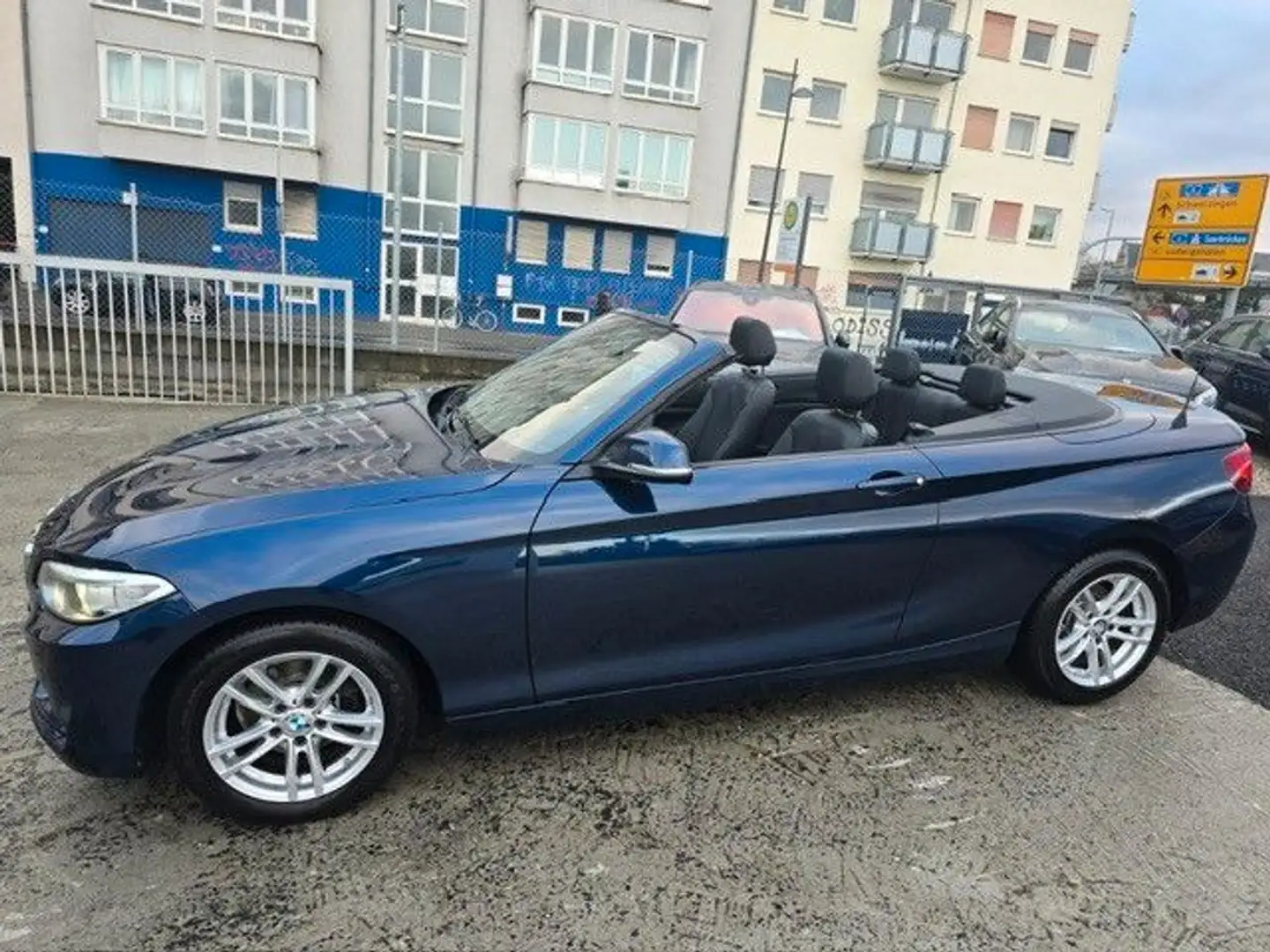 BMW 218 Baureihe Cabrio 218 i Advantage 1,5 LEDER Bleu - 1