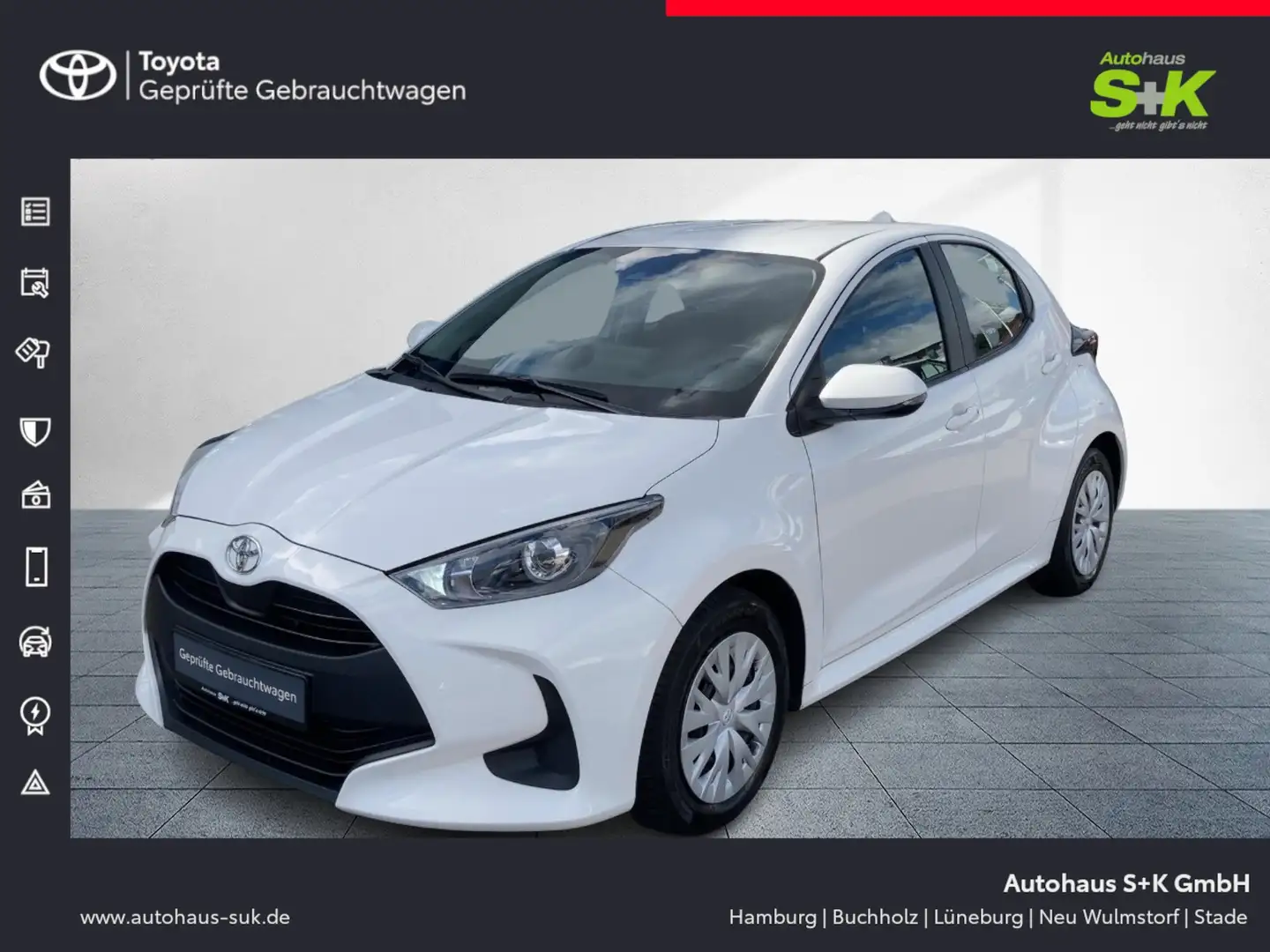 Toyota Yaris 1.0 Dual-VVTi Comfort*GJR*KLIMA*KAMERA*USB* Bianco - 1