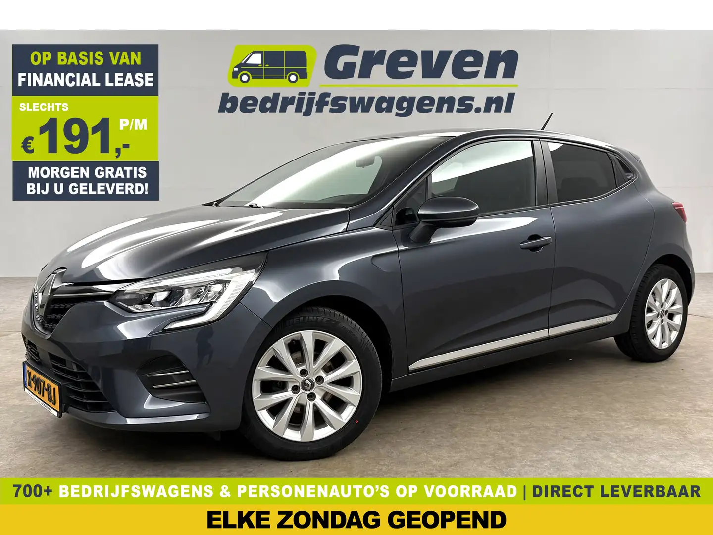 Renault Clio 1.0 TCE Intens Clima Carplay LED Cruise Navi PDC 1 Gris - 1