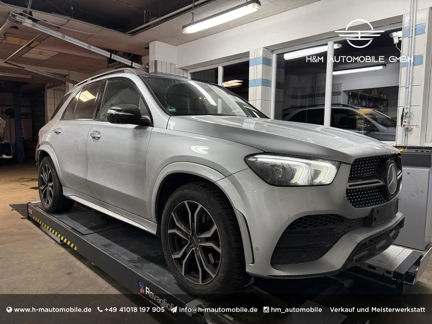 Mercedes-Benz GLE 400 d 4Matic-LED/Pano/AHK Argent - 1