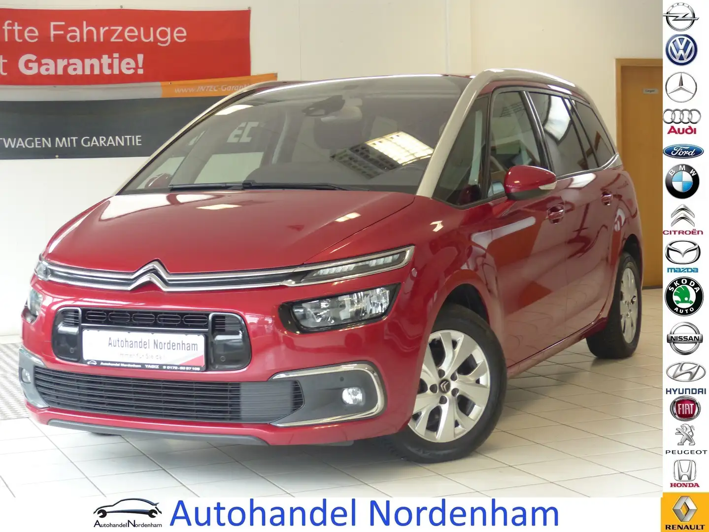 Citroen Grand C4 SpaceTourer 1.6 HDI Selection*AUTOMATIK*7 SITZER*NAVI* Rot - 1