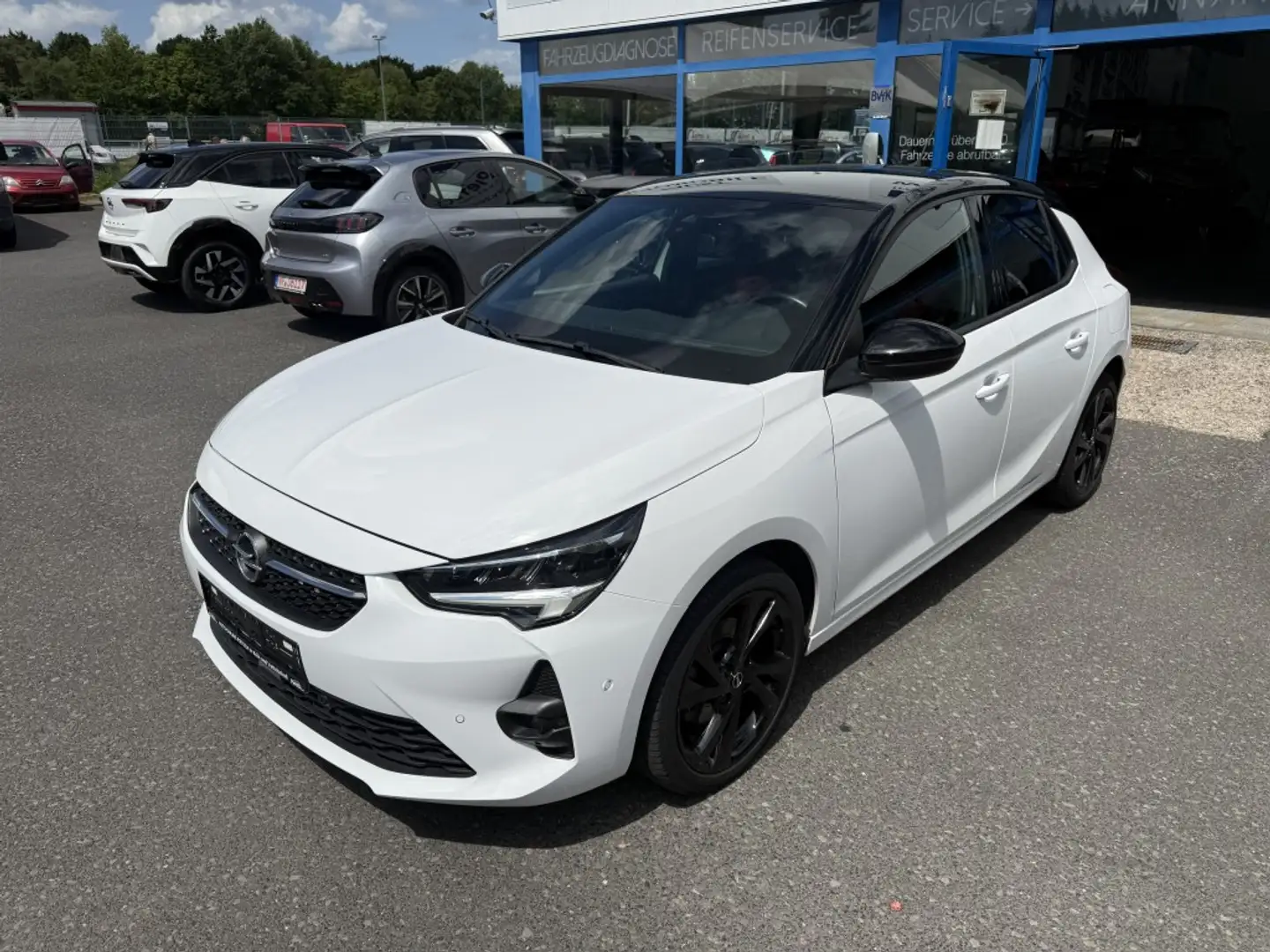 Opel Corsa 1.2 Turbo GS Line LED PDC + R.CAM UVM. Alb - 1