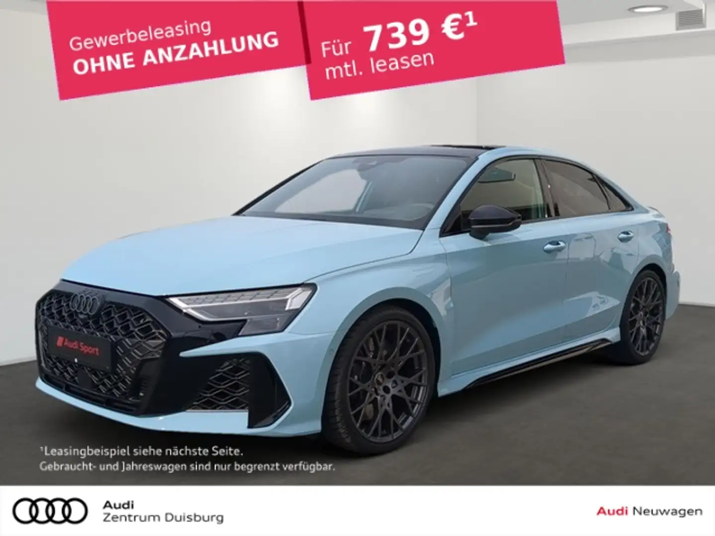 Audi RS3 Limousine Individuallackierung Porsche HUD AD El. Blauw - 1