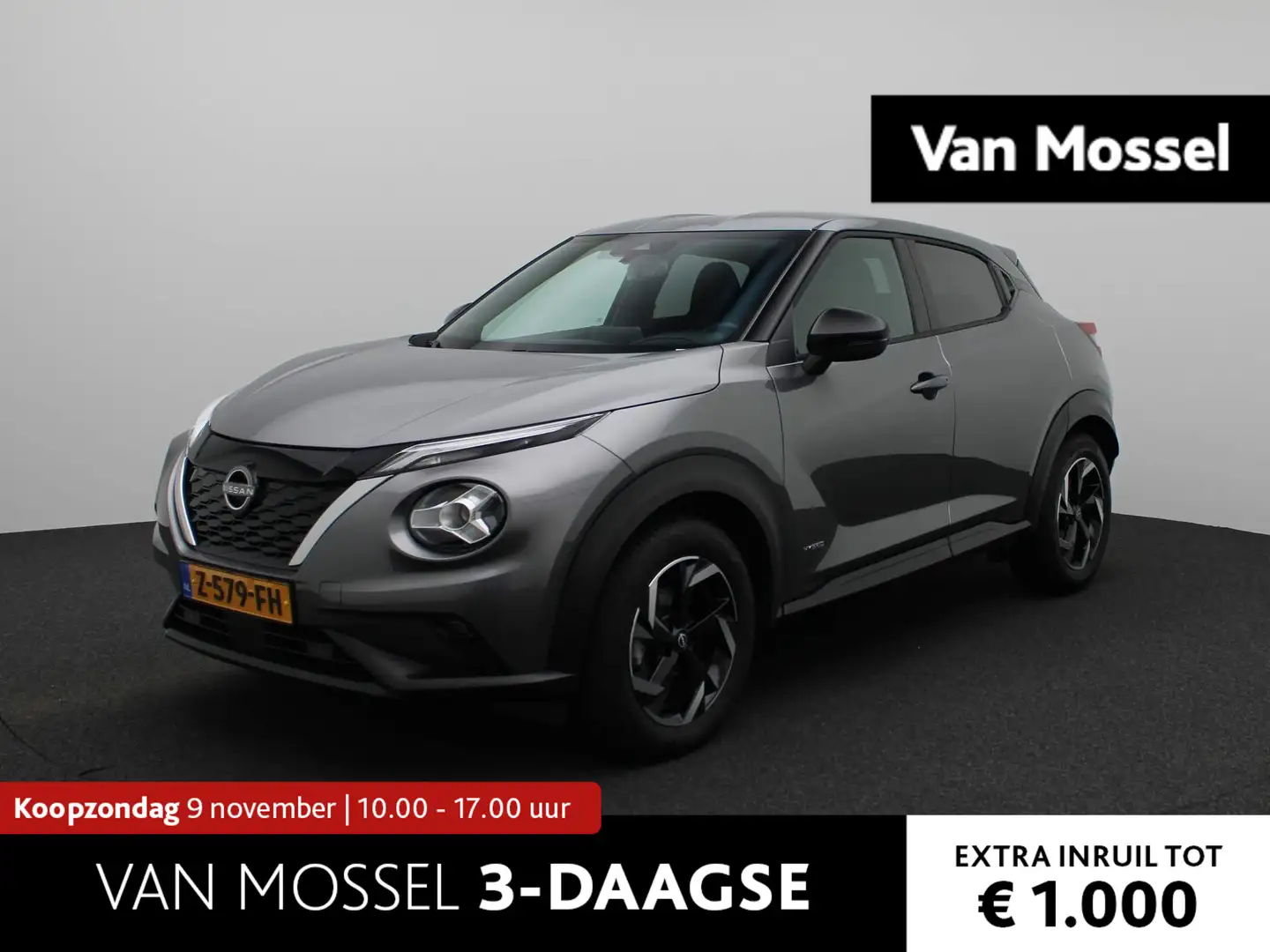 Nissan Juke 1.6 Hybrid N-Connecta 143PK | Navigatie | Cruise e Grijs - 1