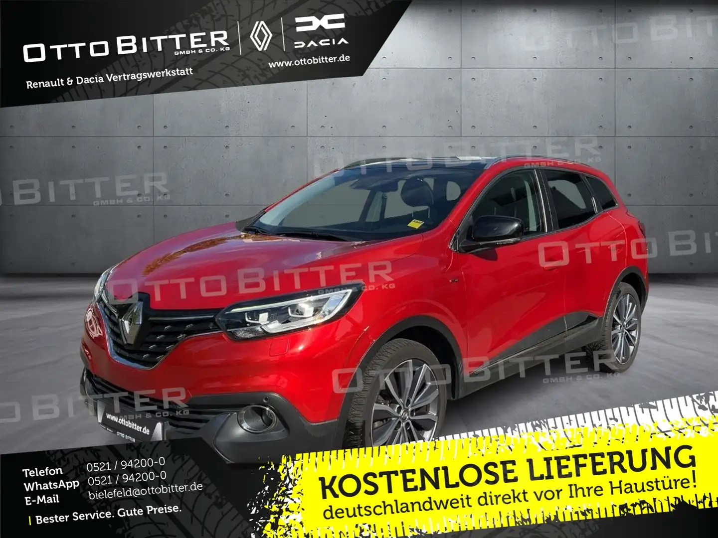 Renault Kadjar TCe130 BOSE Edition PANORAMAD/ANHÄNGERKUP Rojo - 1