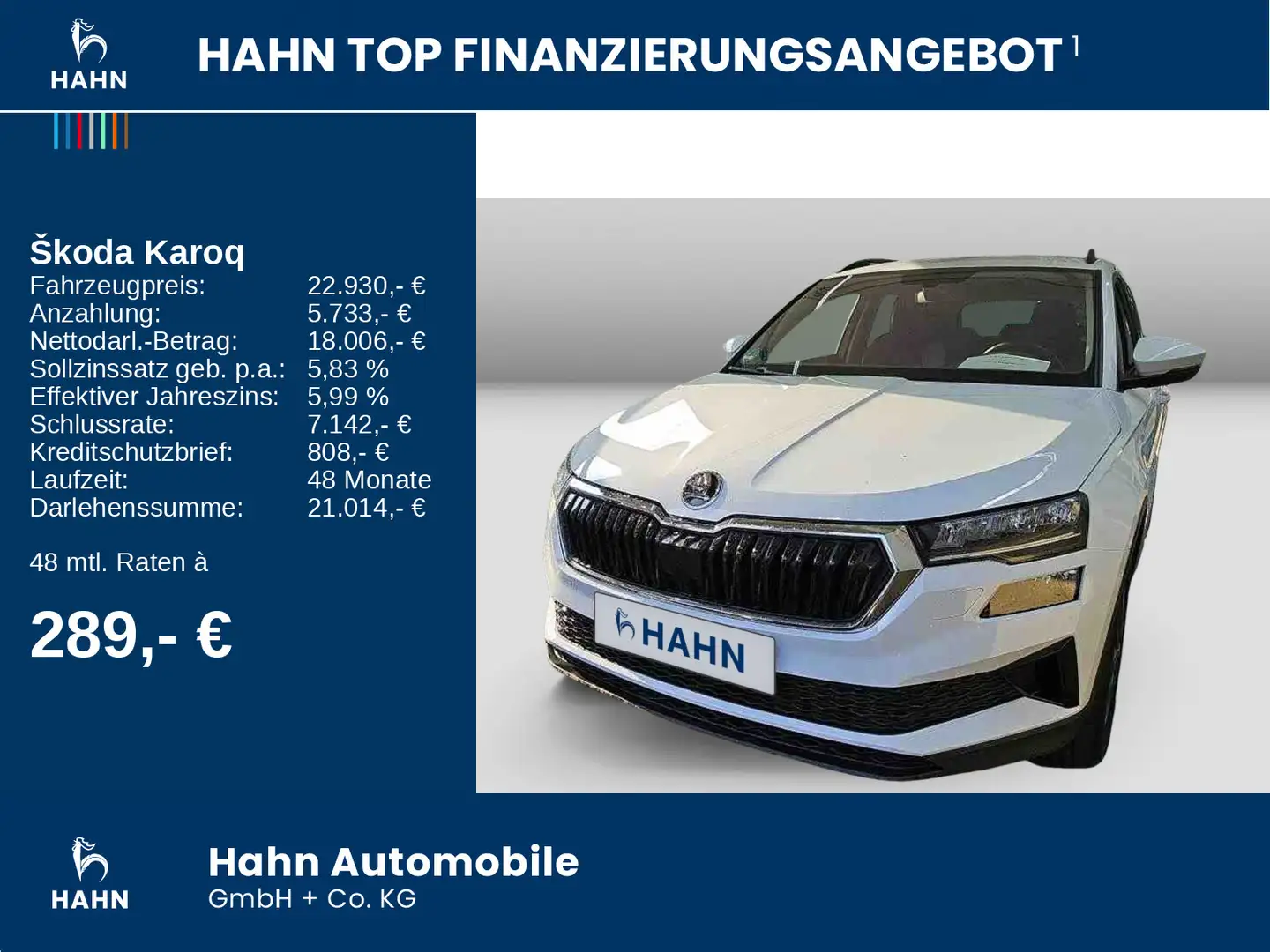 Skoda Karoq 2.0TDI Tour LED Navi Virtual PDC Sitzh APP Weiß - 2