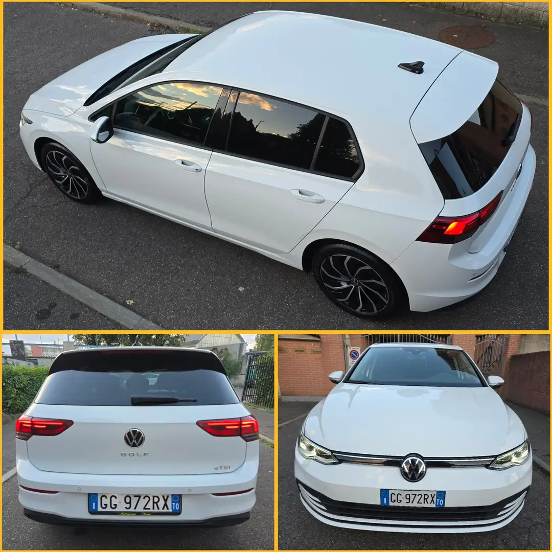 Volkswagen Golf VIII 1.0etsi Evo Life 110cv dsg Bianco - 2