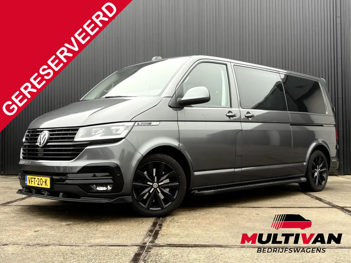 Volkswagen T6.1 Transporter 2.0 TDI L2H1 30 DC Bulli 199PK | MARGE | LEDER | L Gris - 1
