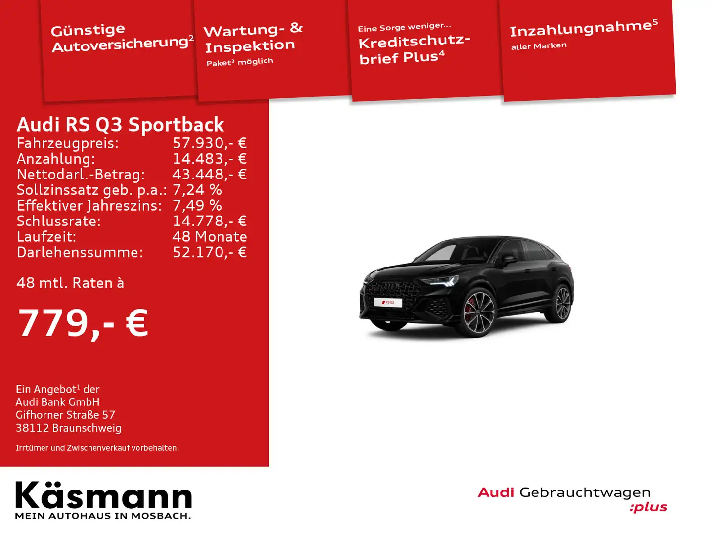 Audi RS Q3 qu Vmax 280KM/H RS-AGA MATRIX Schwarz - 1