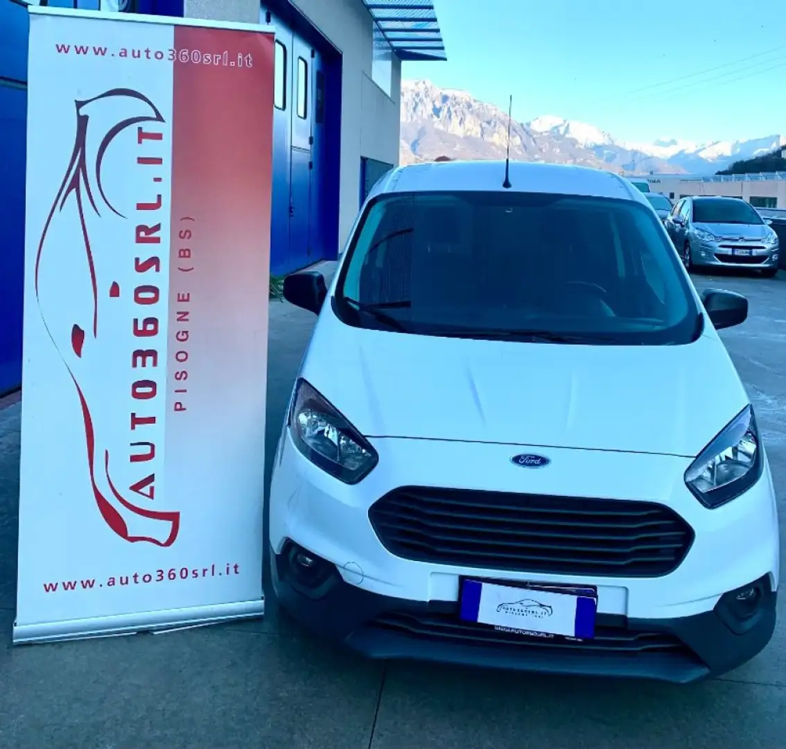Ford Transit Courier 1.5 TDCi 75CV Van Trend UNICO PROPRIETARIO Bianco - 1