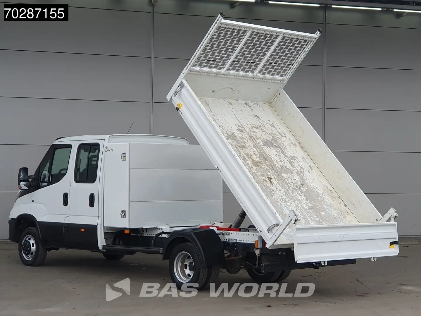 Iveco Daily 35C16 3.0L Kipper met Kist Dubbel Cabine Dubbelluc Wit - 2
