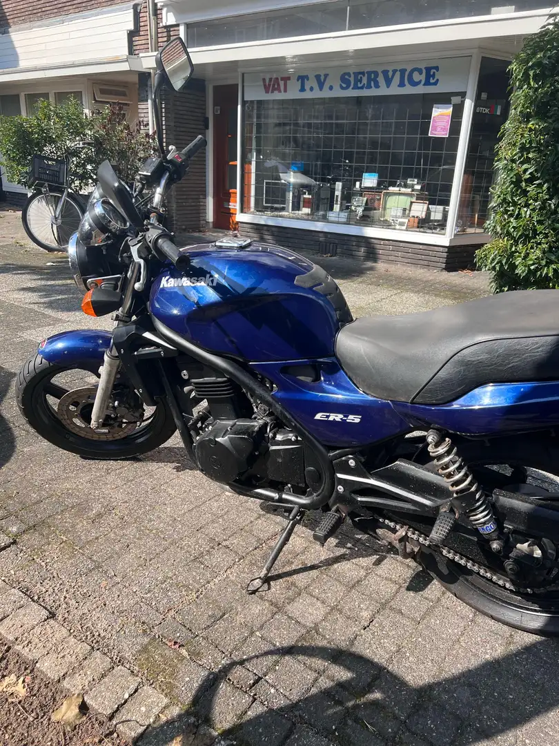 Kawasaki ER - 5 leuke starters Motor met Custom Uitlaat 💯 Albastru - 2