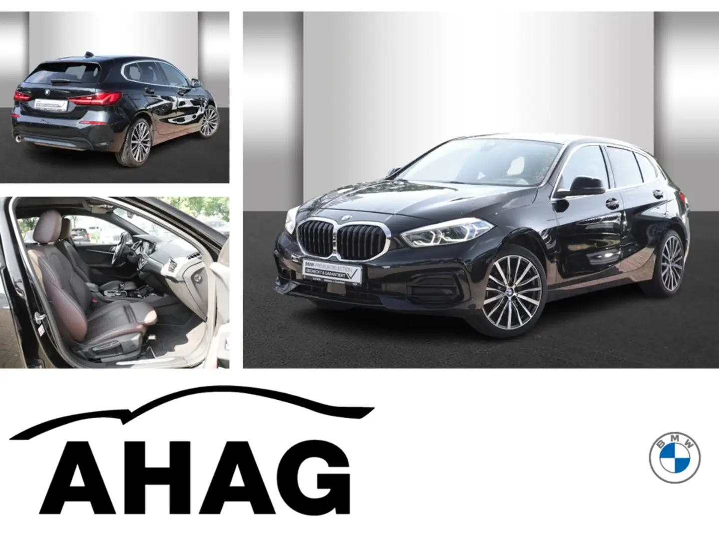 BMW 118 i Sport Line Panorama Klimaaut. Head-Up PDC Nero - 1