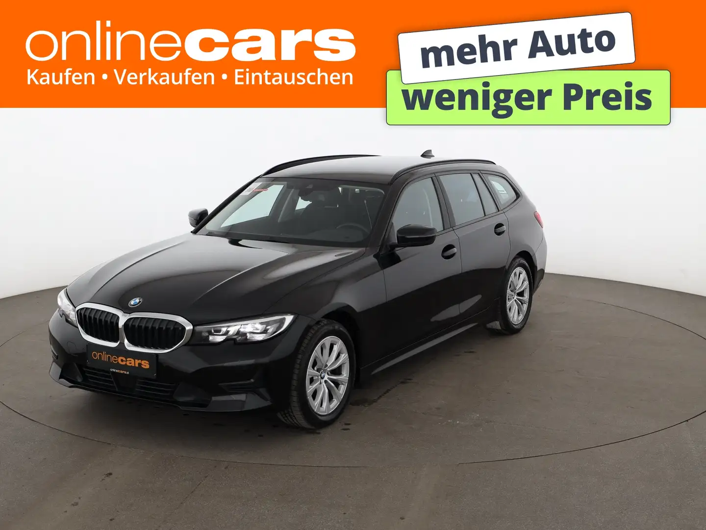 BMW 318 d Touring Advantage Aut LED RADAR LEDER NAVI Schwarz - 1