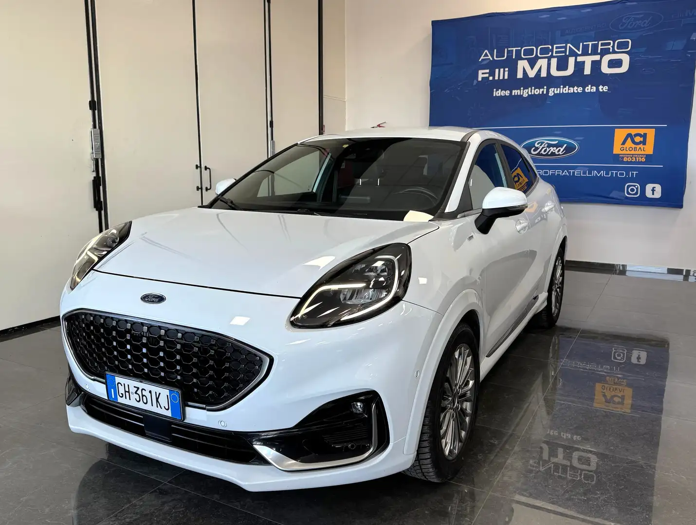 Ford Puma 1.0 ecoboost h ST-Line Vignale 155 CV Bianco - 1