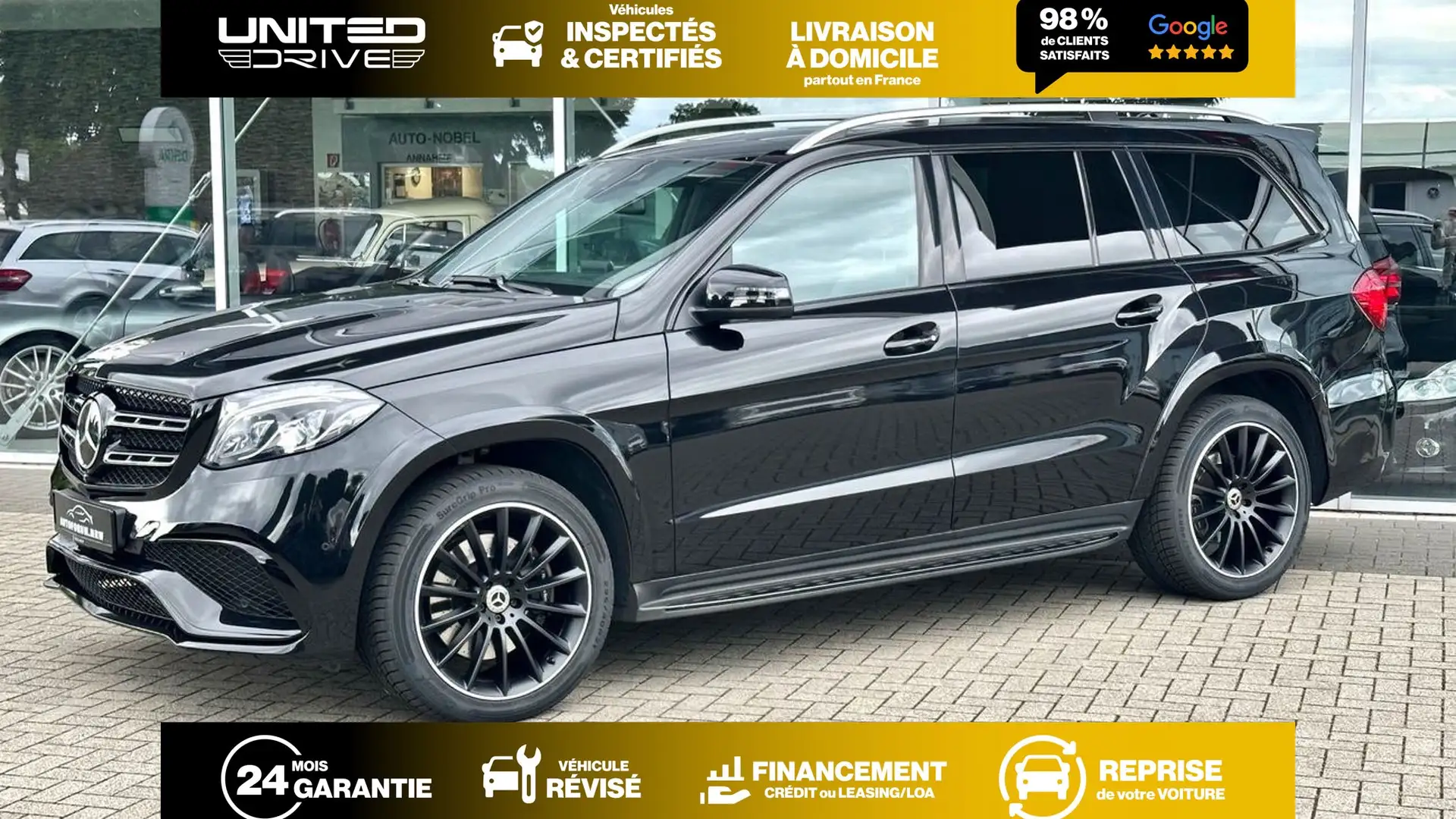 Mercedes-Benz GLS 500 9G-Tronic 4Matic 455 CV Noir - 1