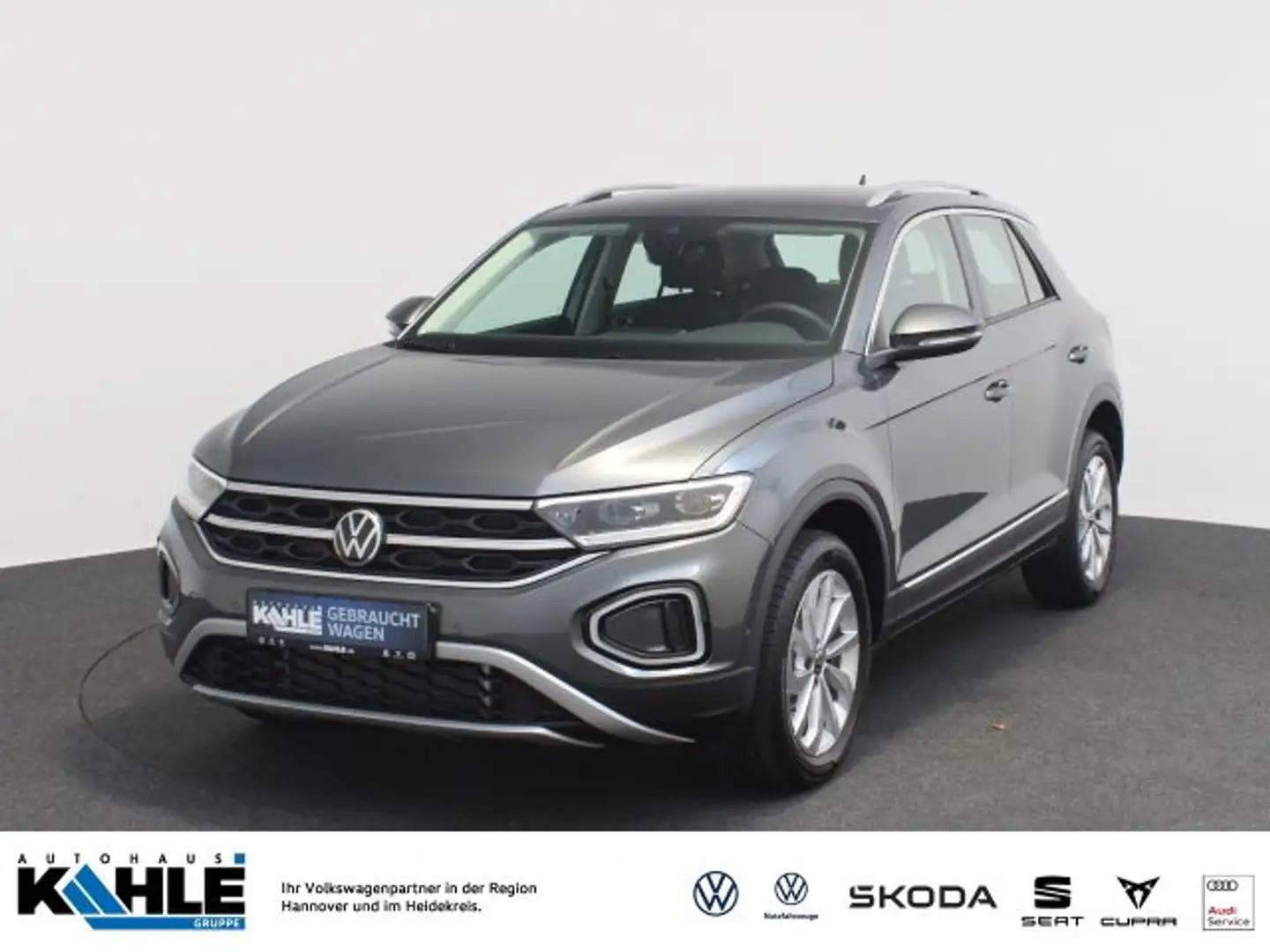 Volkswagen T-Roc 2.0 TDI DSG Style LED ACC Klima RFK DAB+ Gri - 1
