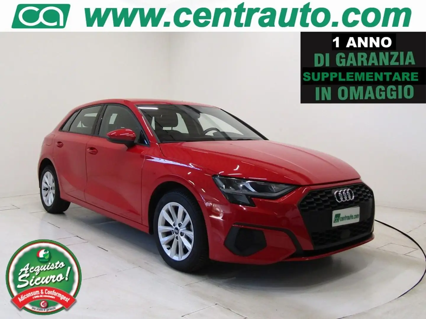 Audi A3 SPB 30 TDI 2.0 TDI Manuale Business 5p Rosso - 1