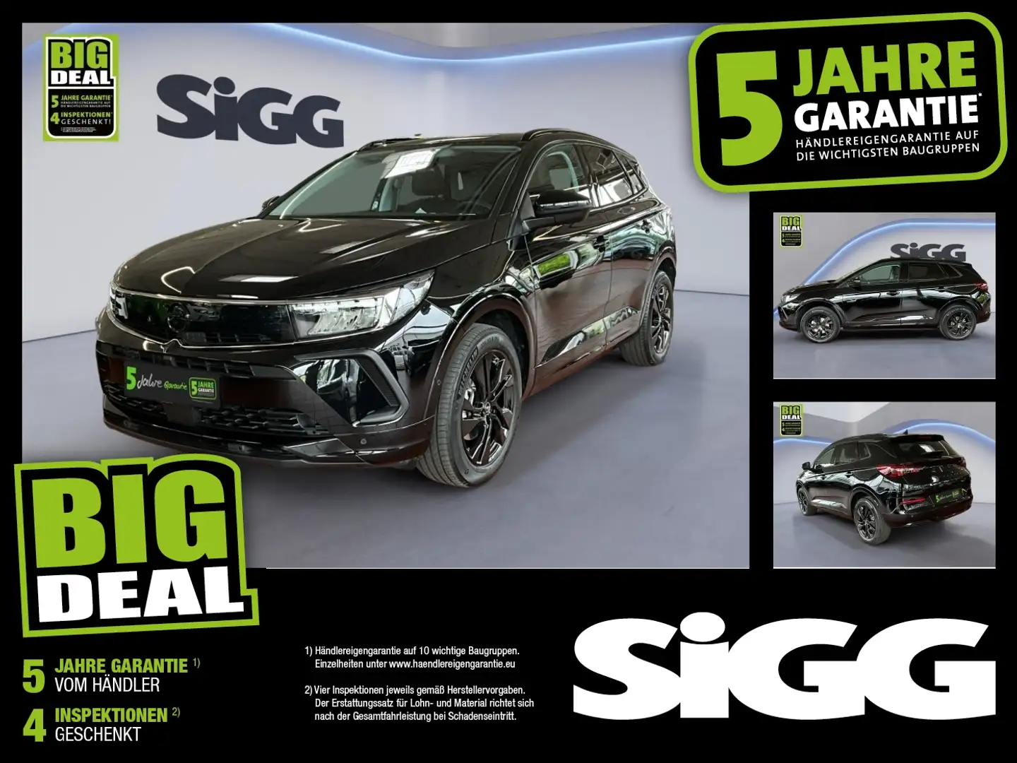 Opel Grandland 1.2 Turbo GS Line Navi Sitzheizung Schwarz - 1