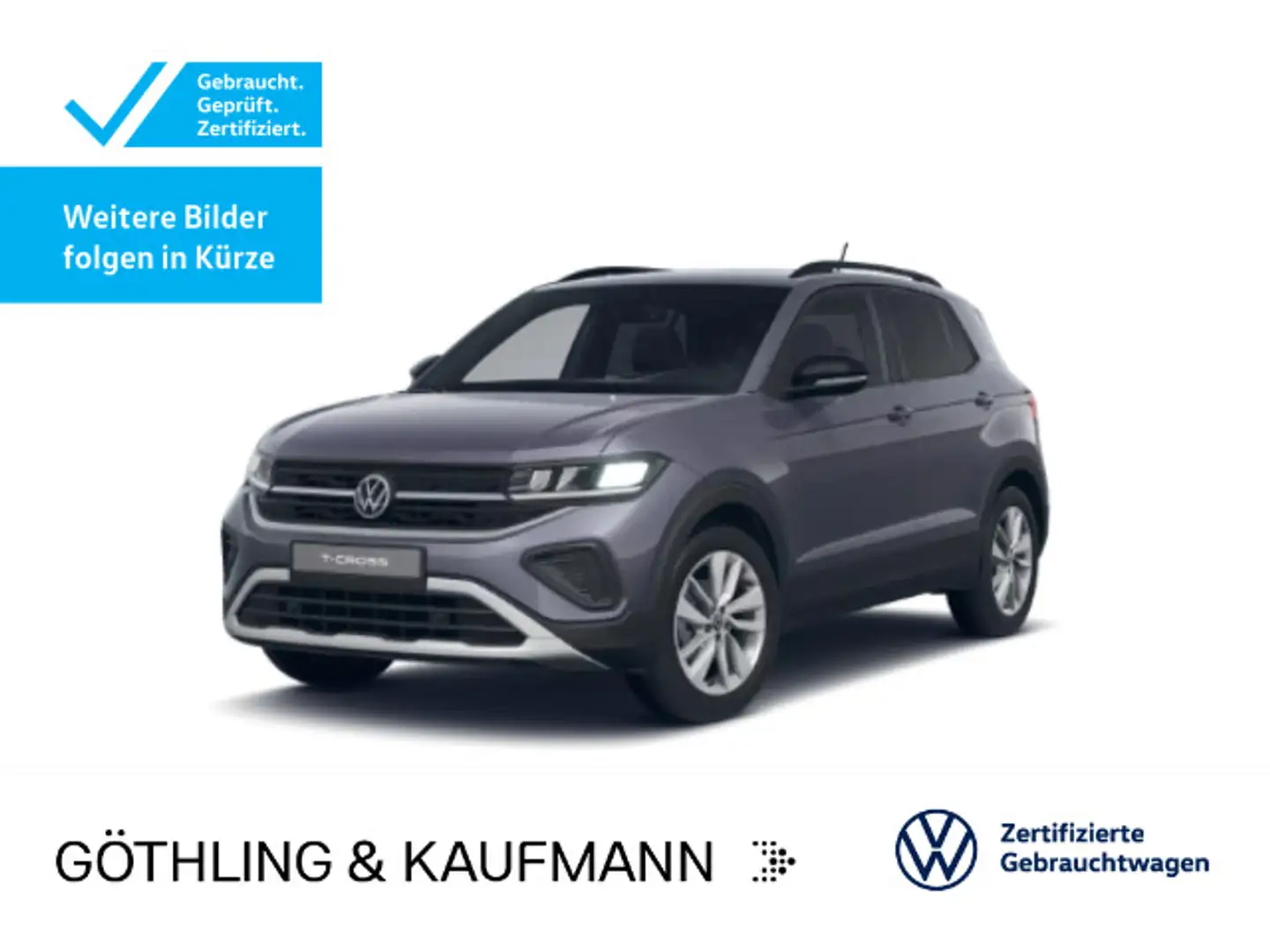 Volkswagen T-Cross Life GOAL 1.0 TSI DSG*NAVI*AHK*SHZ*ACC*P Grau - 1