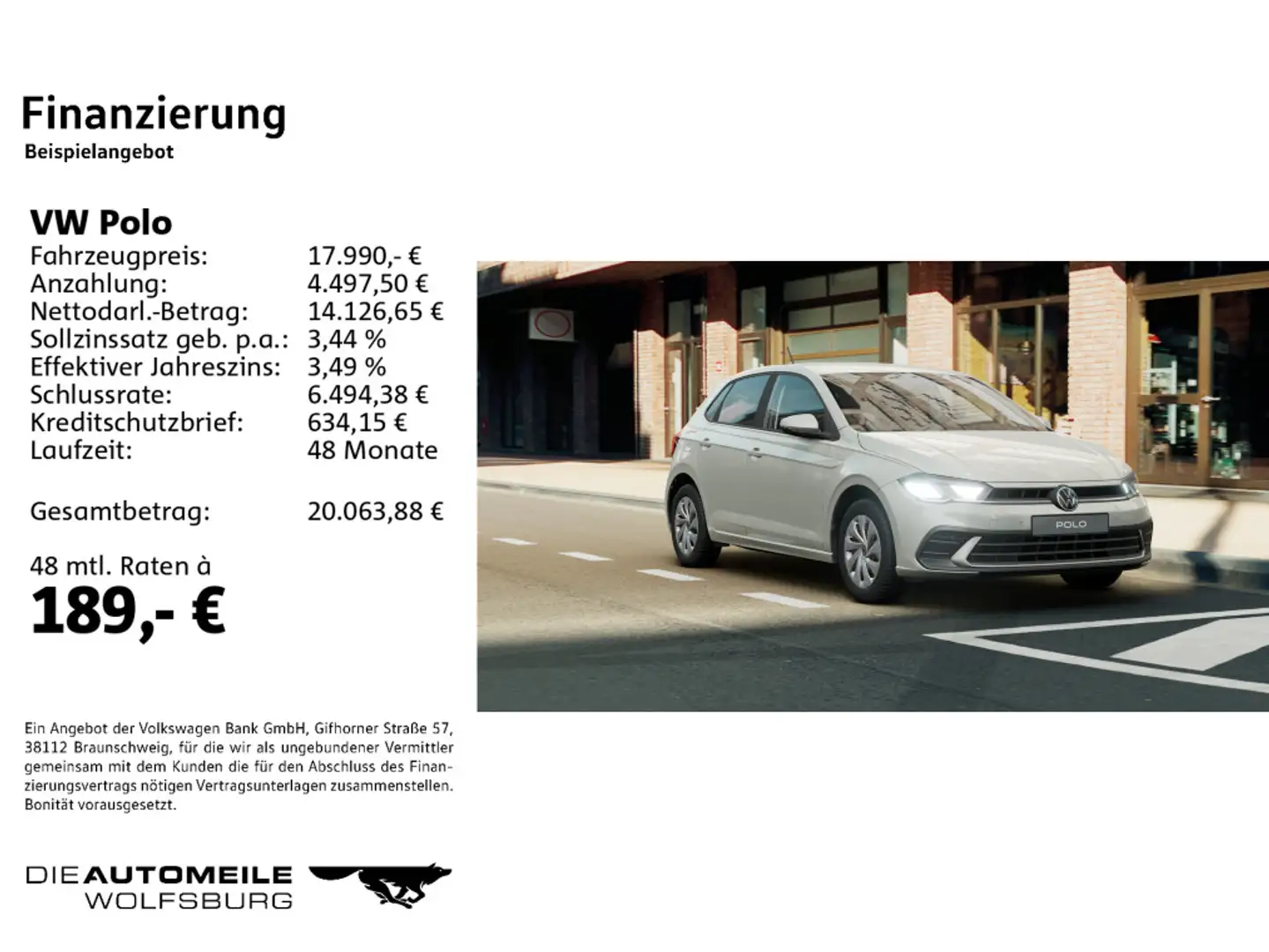 Volkswagen Polo VI 1.0 Grau - 2