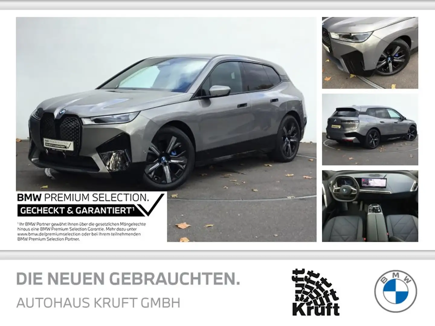 BMW iX xDrive50 SPORTPAKET+AHK+LC PROF+KAMERA Gris - 1