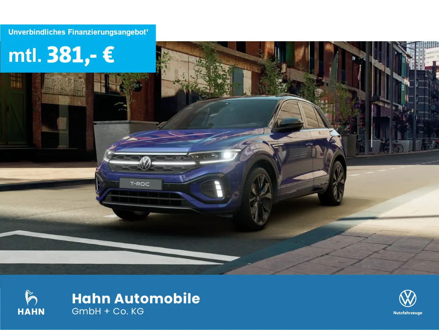 Volkswagen T-Roc R-Line 2.0 TSI 4M 140 kW/190 PS  AHK  M+S Blau - 1