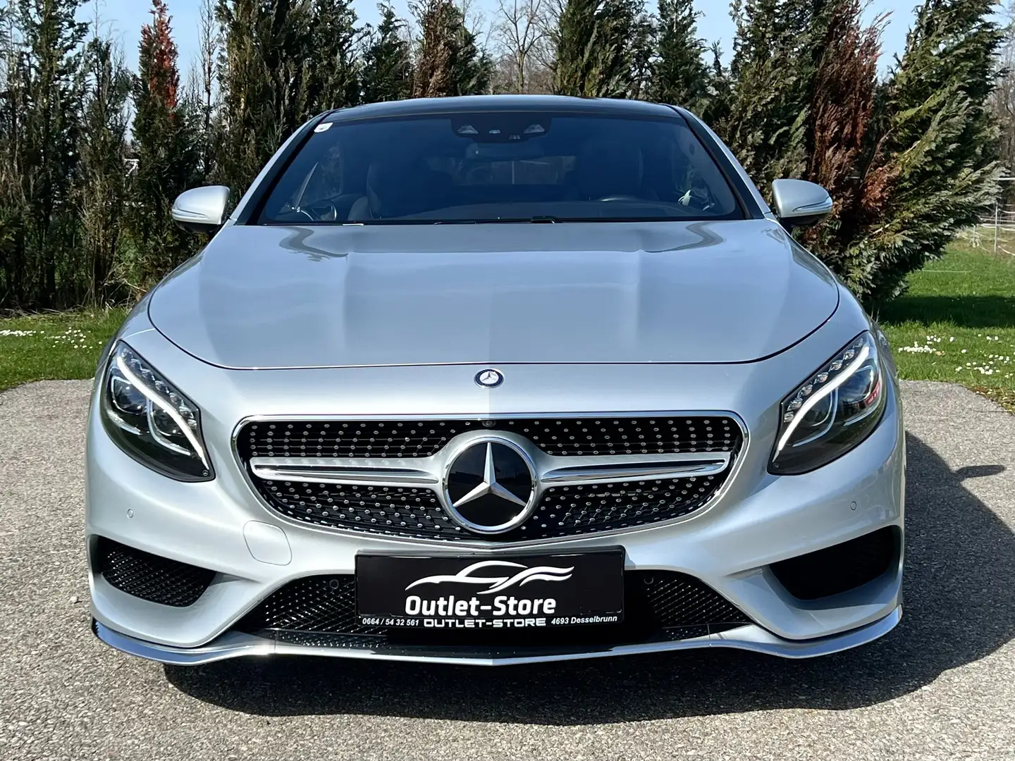 Mercedes-Benz S 500 4MATIC Coupe*AMG-Line*Designo*Burmester*Neuwertig* Silber - 2