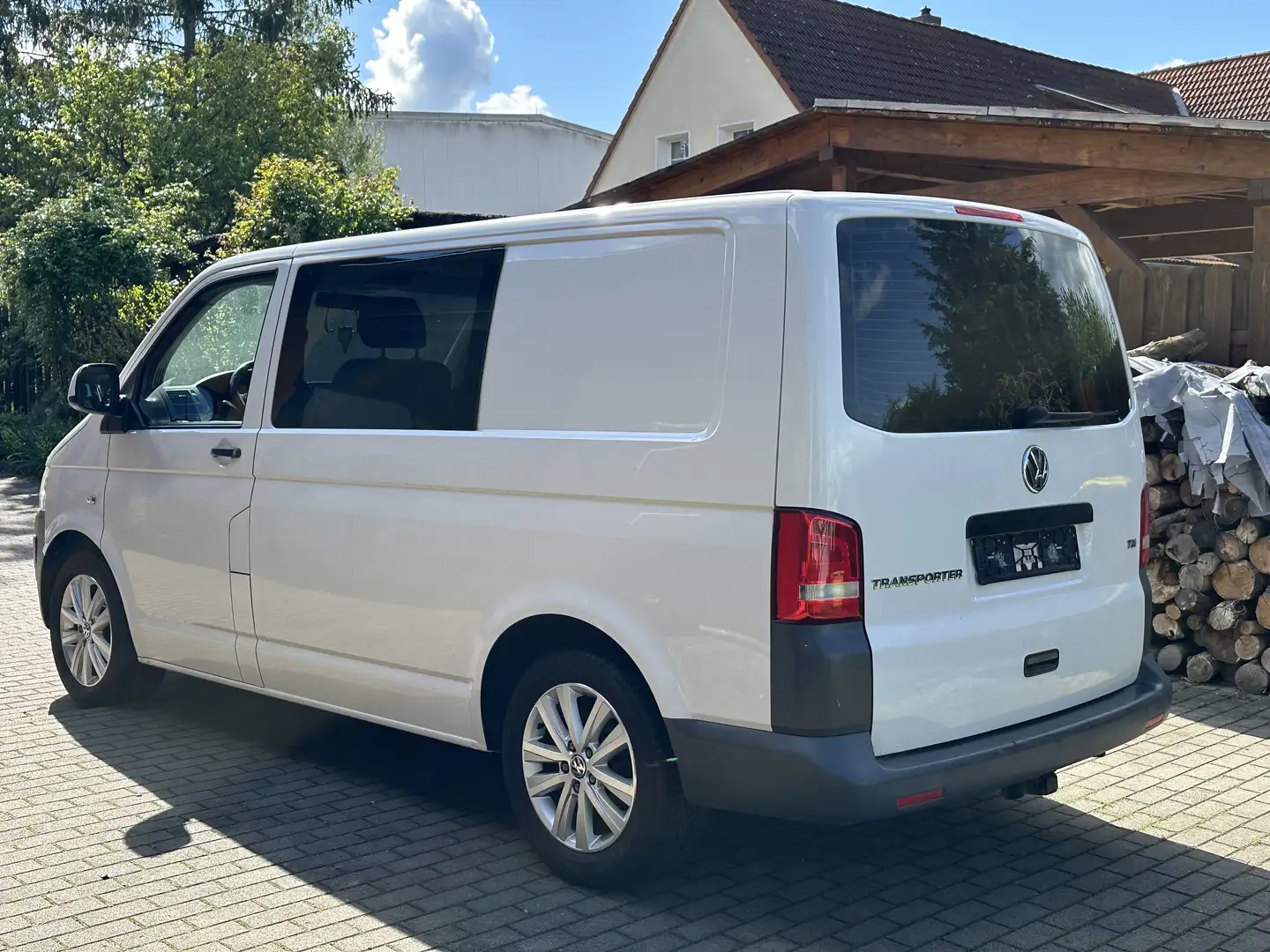 Volkswagen T5 Transporter Kombi-kurzer-Radstand-Mixto-5-Sitzer-Standheizung Weiß - 2