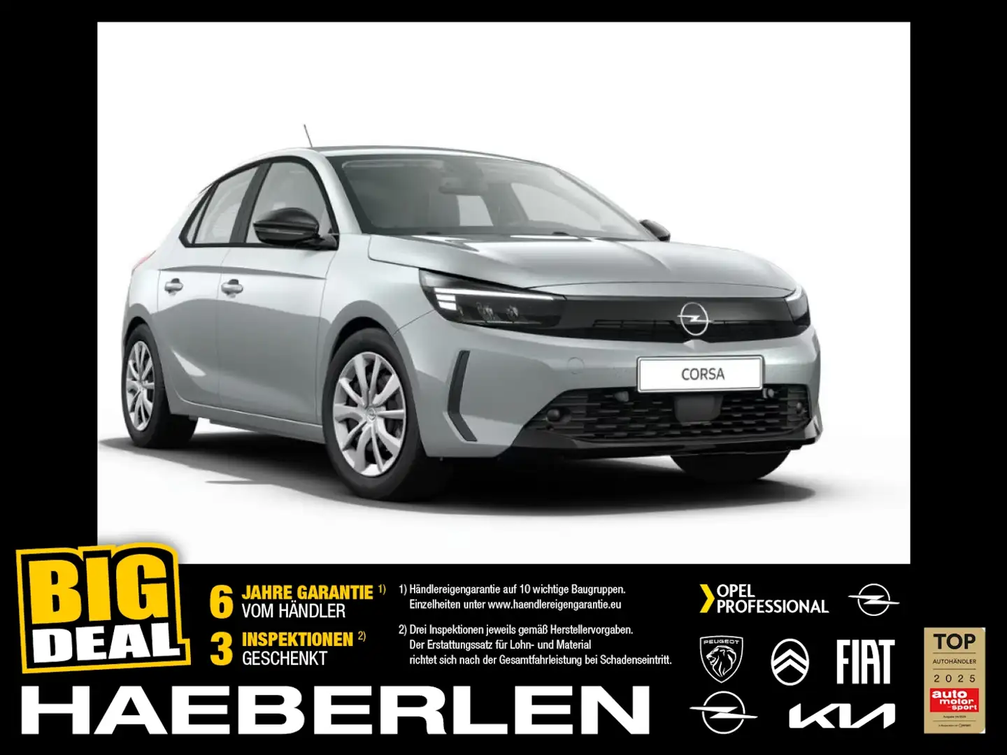 Opel Corsa F 1.2 Turbo Edition LED+SHZ+Winterp.+PDC Grijs - 1