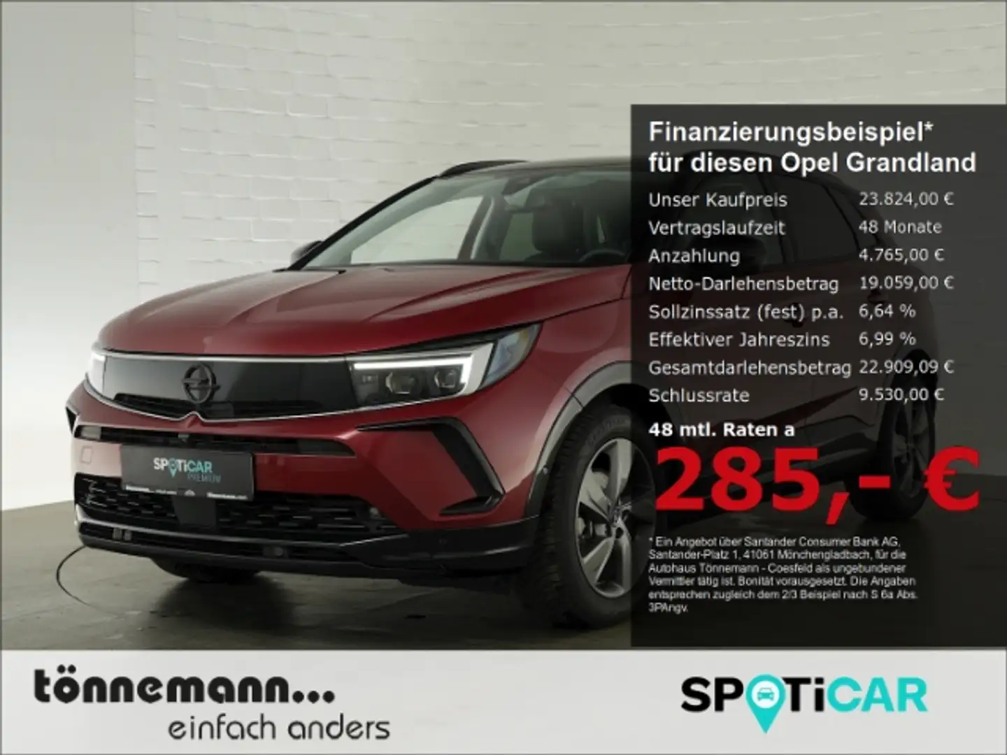 Opel Grandland GS AT+MATRIX-LED-SCHEINWERFER+NAVI+RÜCKFAHRKAMERA+ Rojo - 1