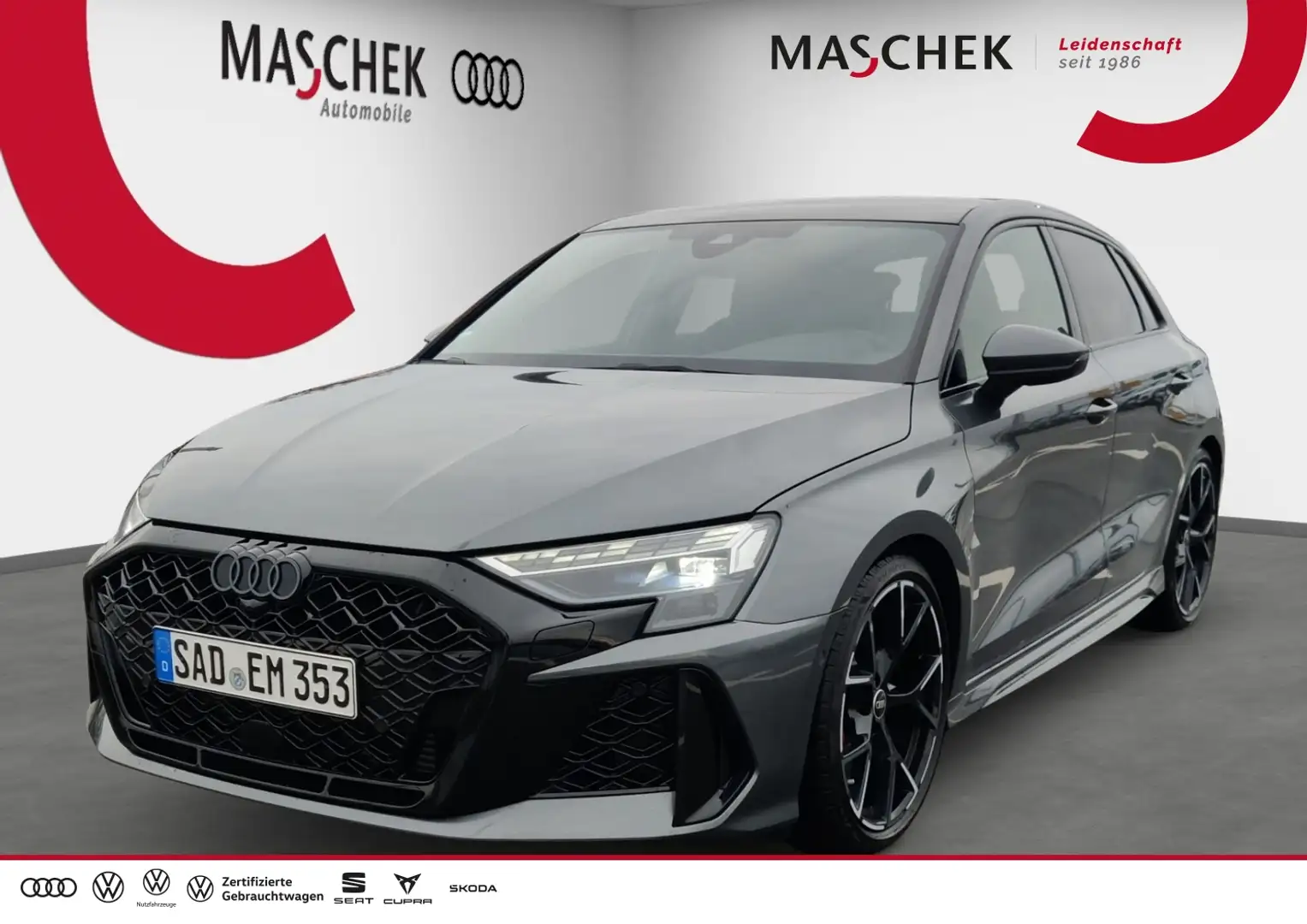 Audi RS3 Sportback Navi Pano B&O Matrix Black+ Grau - 1