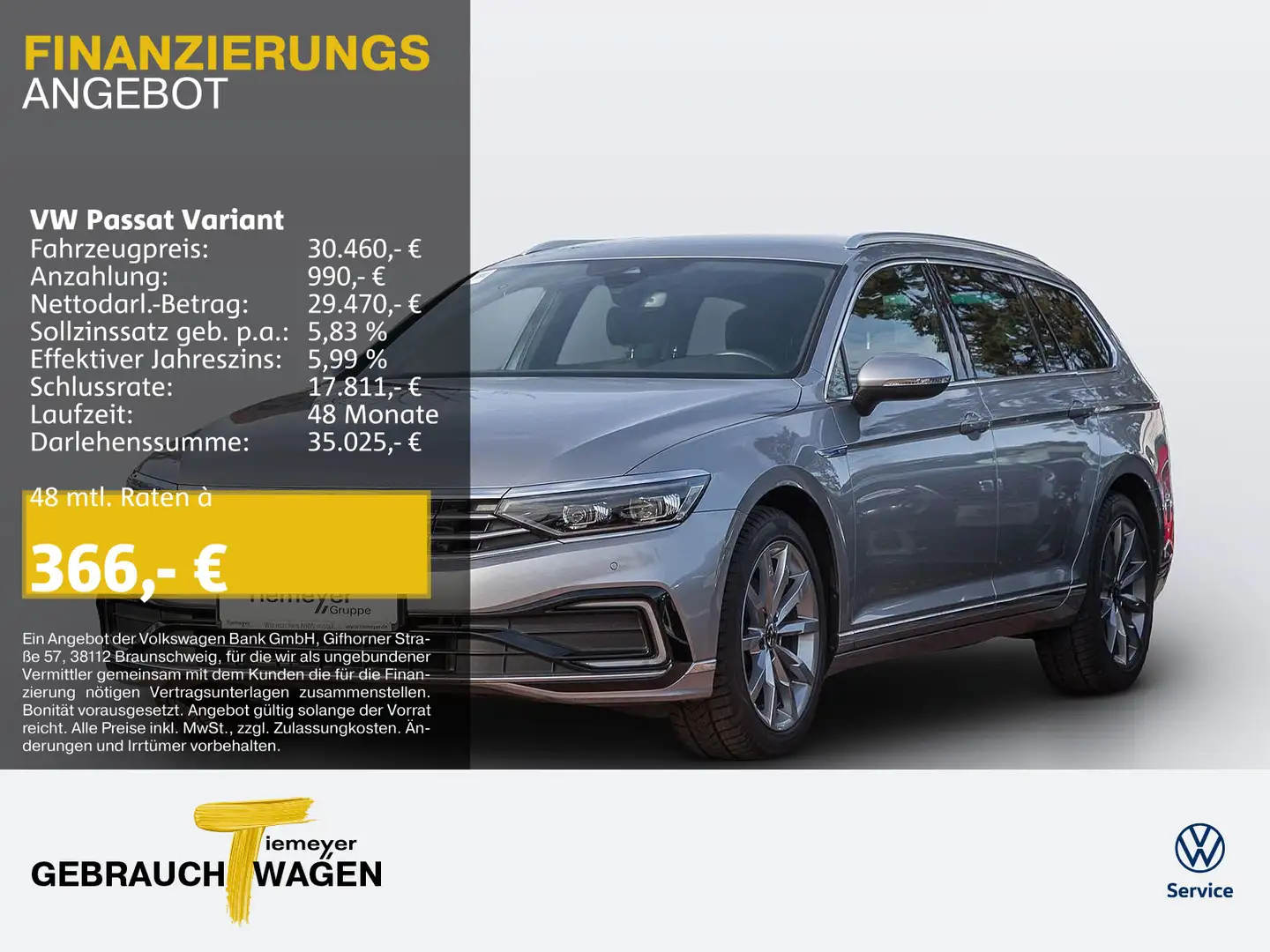 Volkswagen Passat Variant GTE DSG KAMERA AHK IQ.LIGHT ST.HE Silber - 1