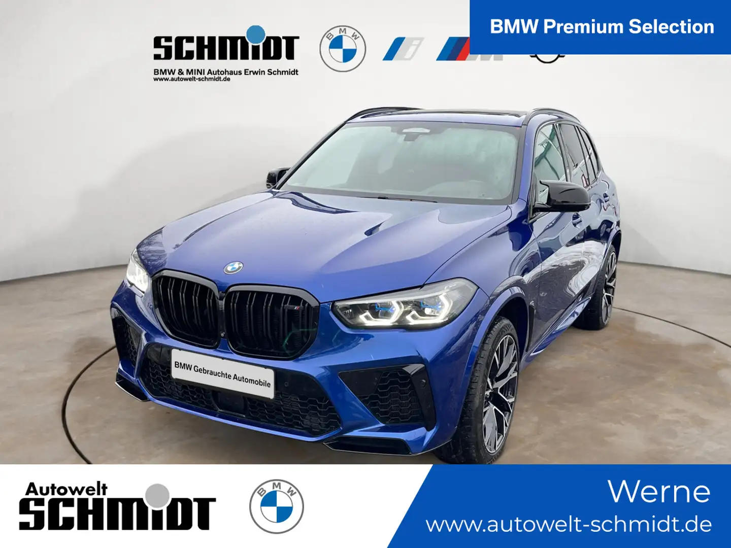 BMW X5 M Competition +B&W-Sound +Panorama-Sky-Lounge Blau - 1