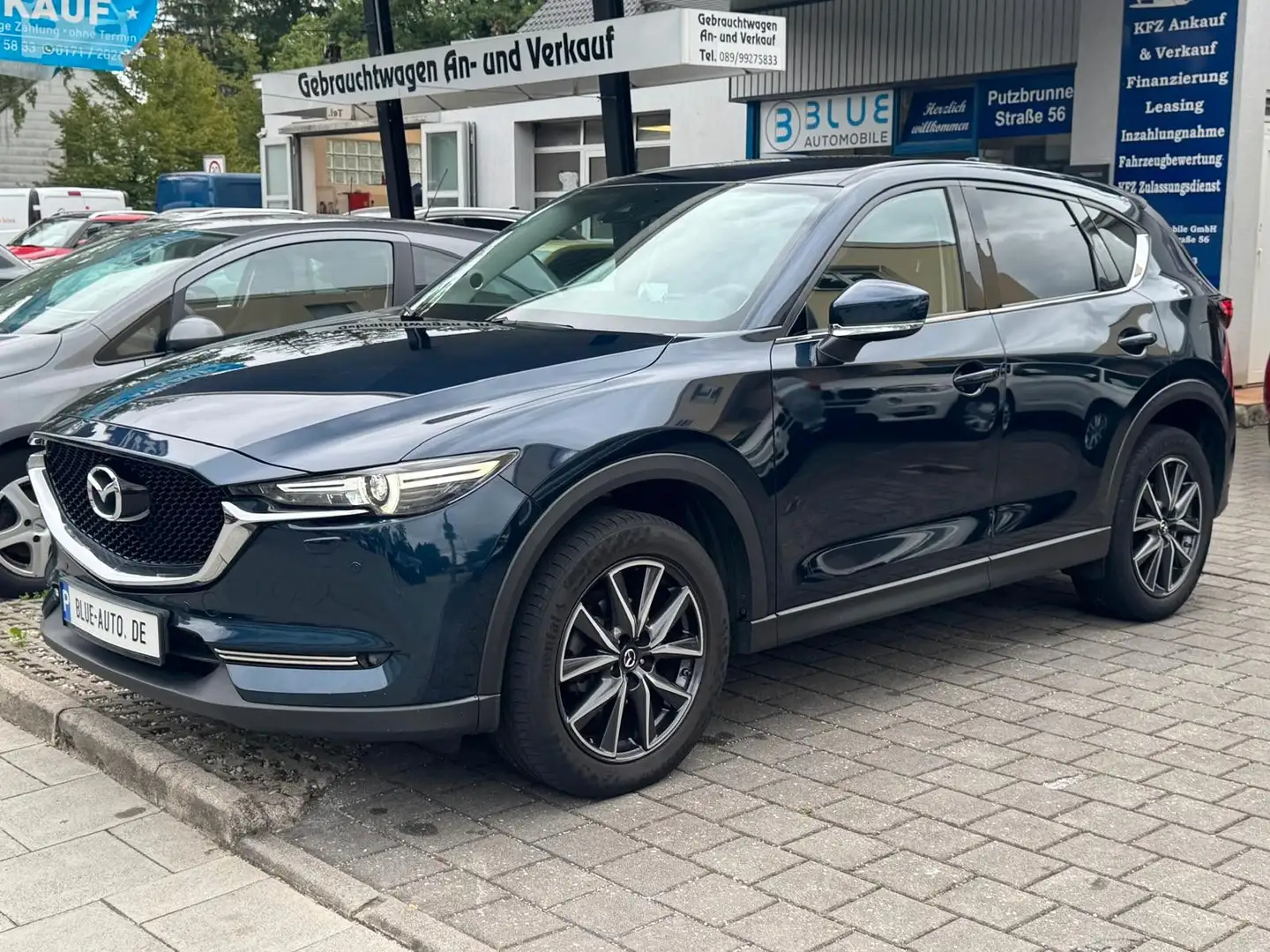 Mazda CX-5 2.2 Sports-Line AWD LED*AHK*Navi*HUD*CAM* Blau - 1
