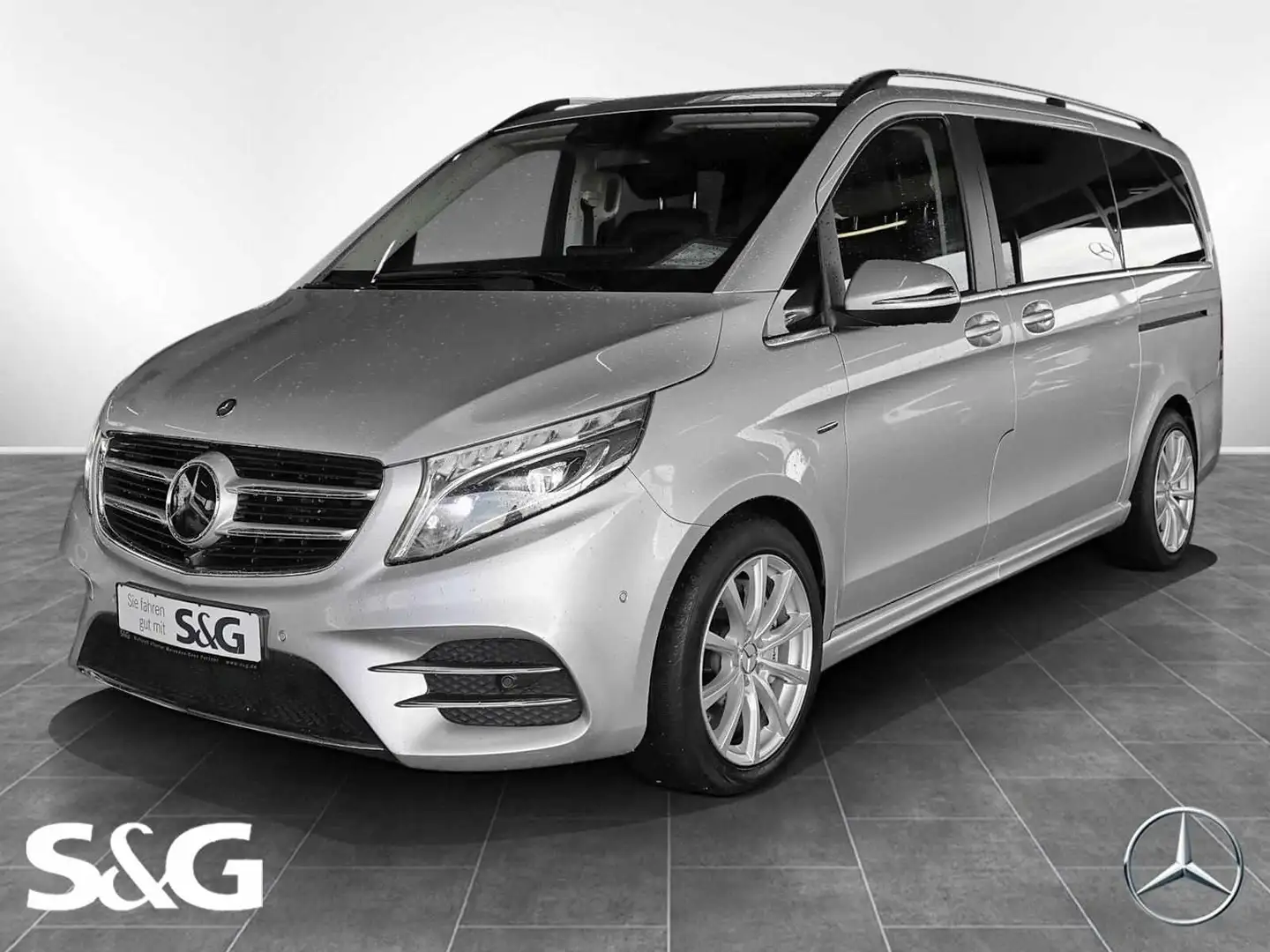 Mercedes-Benz V 250 d EXCLUSIVE EDITION AMG Lang AHK+360° Plateado - 1