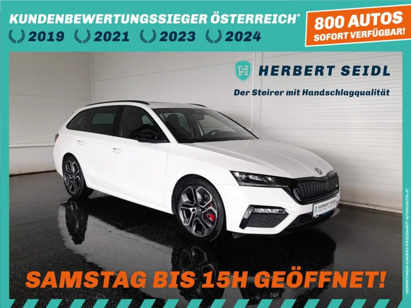 Skoda Octavia Combi "RS PLUS" 4x4 2,0 TDI DSG *SKY / STANDHZG / 19 ZOLL / RS EXCLUSIV INTERIEUR / MATRIX-LED / DCC / AHV / HEAD-UP / C Weiß - 1